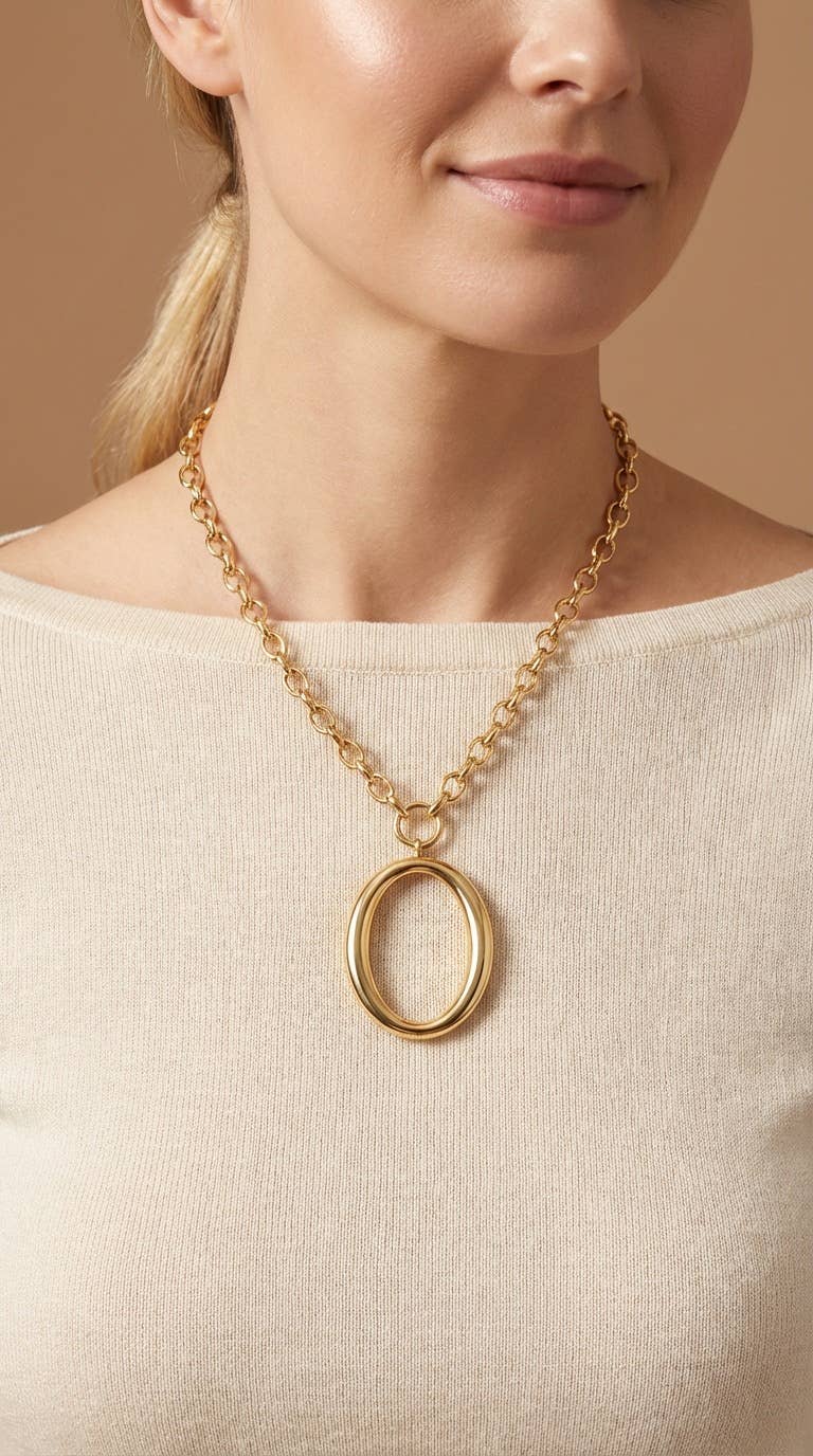 Collier chaîne en acier inoxydable ÉMILIE