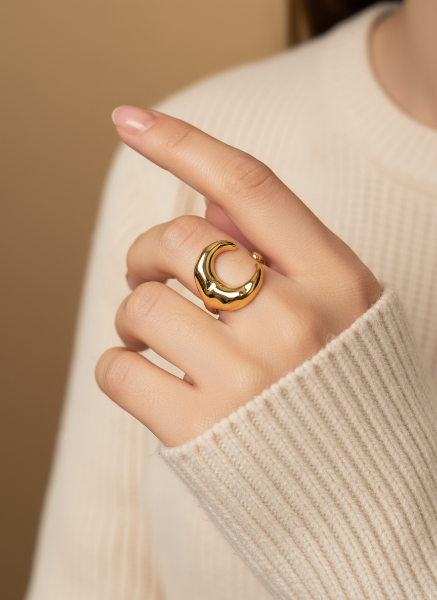 Bague en acier inoxydable REBECCA