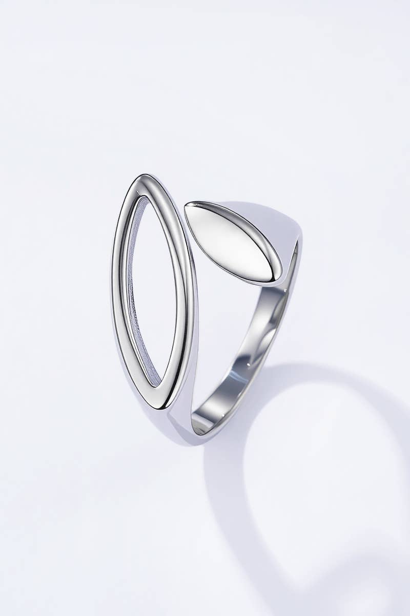 Bague œil contemporain en acier inoxydable AURÉLIE