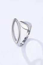 Bague œil contemporain en acier inoxydable AURÉLIE