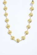 Collier coquillages dorés en acier inoxydable NOÉMIE
