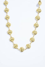 Collier coquillages dorés en acier inoxydable NOÉMIE
