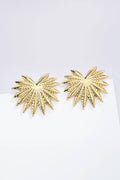 Boucles d'oreilles Feuille Dorée en acier inoxydable AMELIA