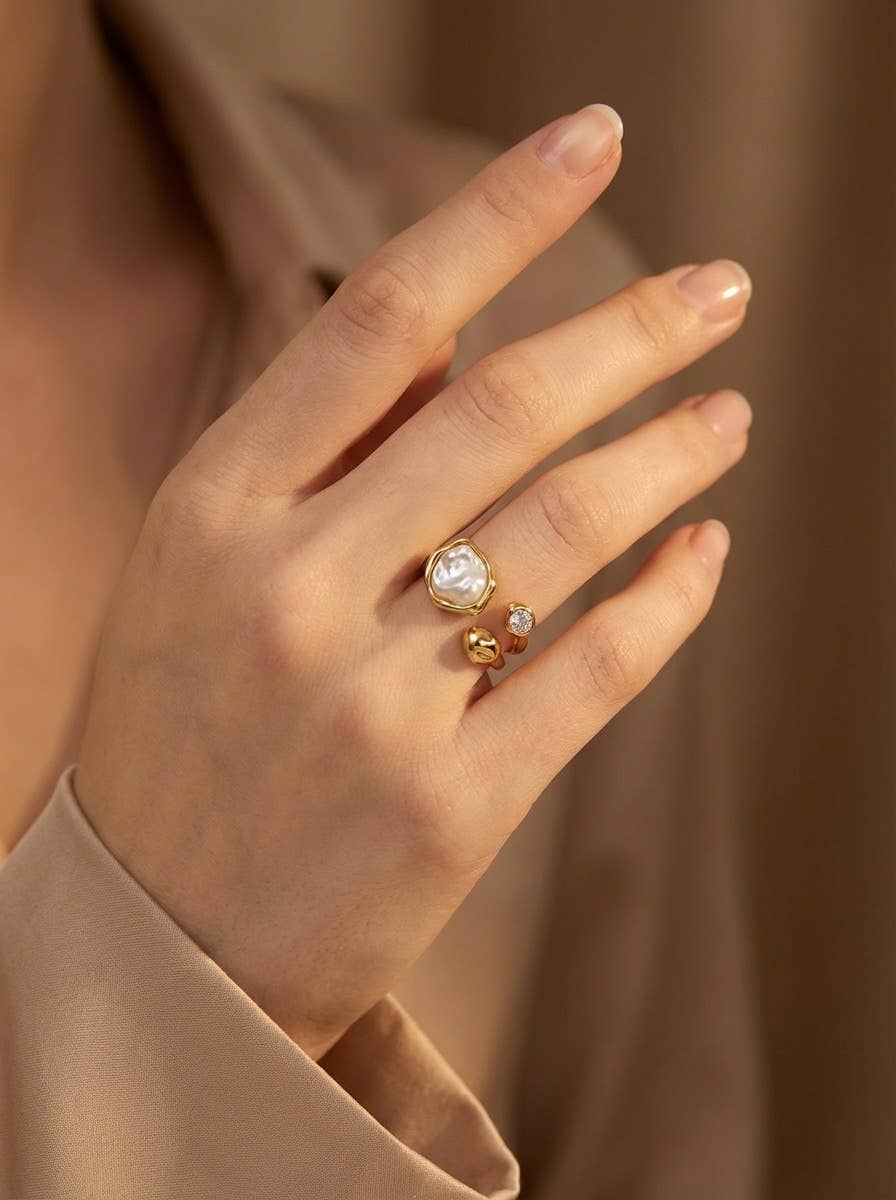 Bague en acier inoxydable IRIS