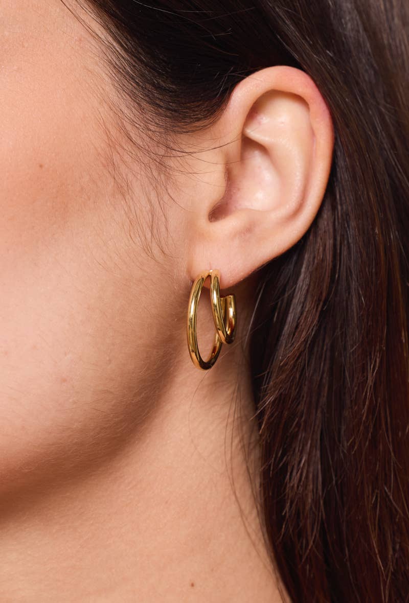 Boucles d'oreille en acier inoxydable SOPHIA