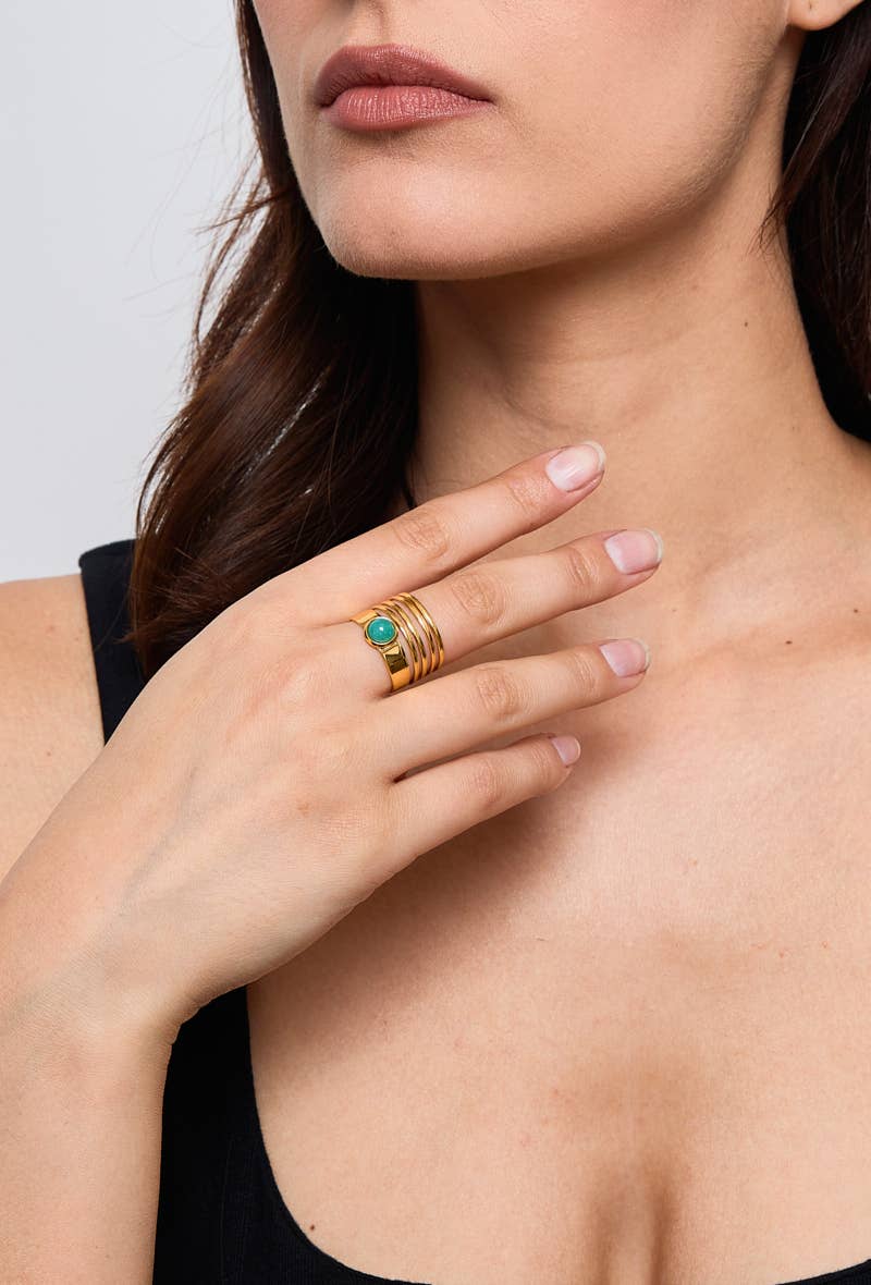 Bague en acier inoxydable NOÉMIE