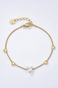 Bracelet Cœur Étincelant en acier inoxydable MANON