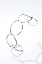 Bracelet manchette en acier inoxydable JUSTINE