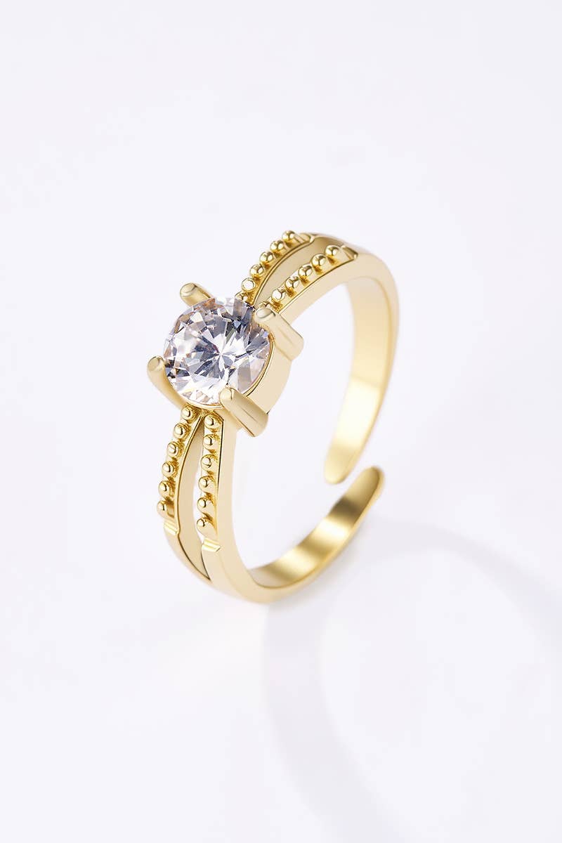 Bague Éclat Royal en acier inoxydable PAULINE