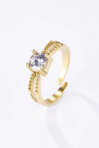 Bague Éclat Royal en acier inoxydable PAULINE