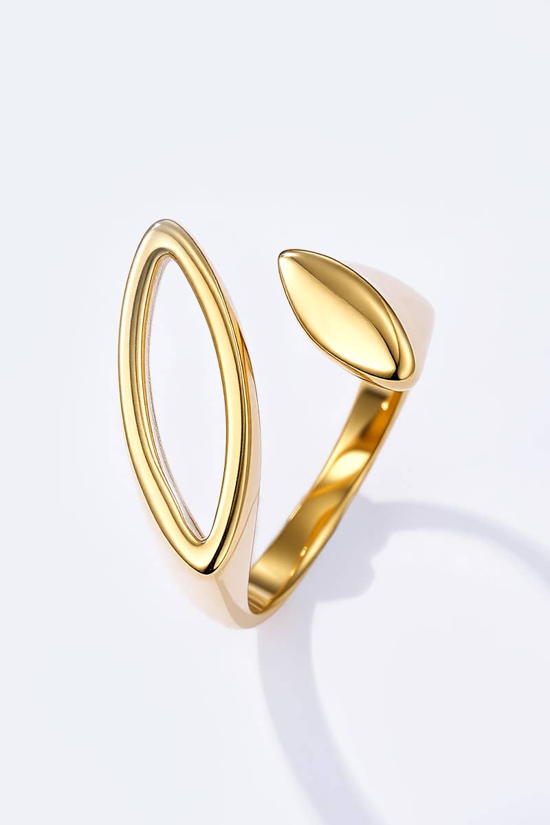 Bague œil contemporain en acier inoxydable AURÉLIE