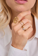 Bague Éclat Royal en acier inoxydable PAULINE