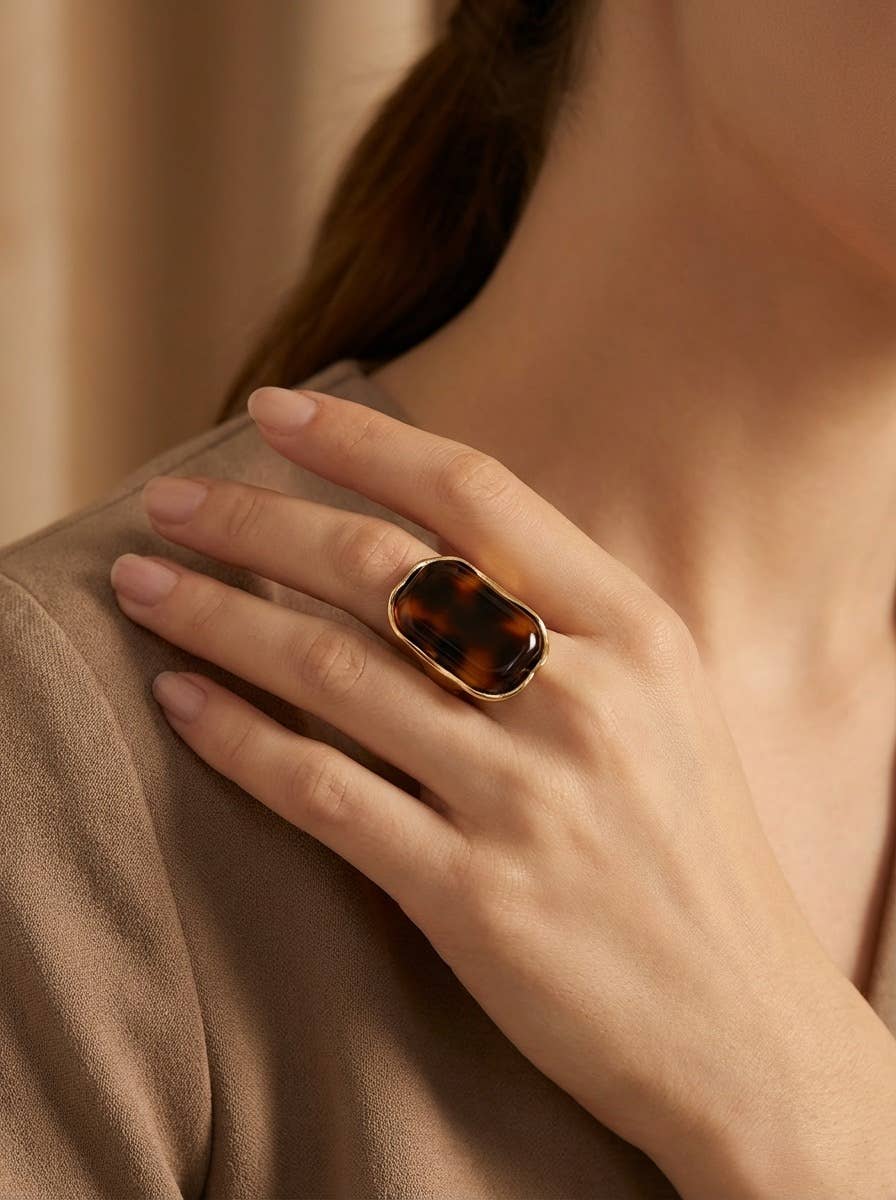 Bague en acier inoxydable LUCY