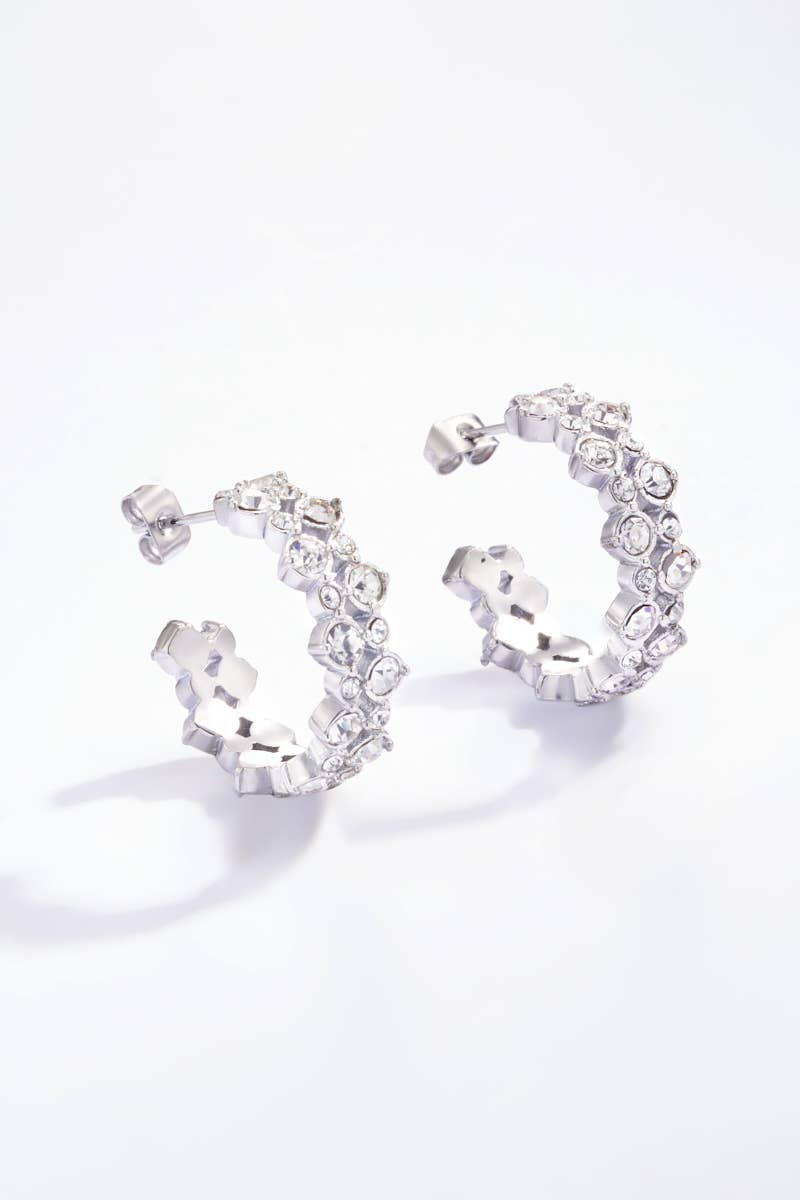 Boucles d'oreilles en acier inoxydable ABIGAIL