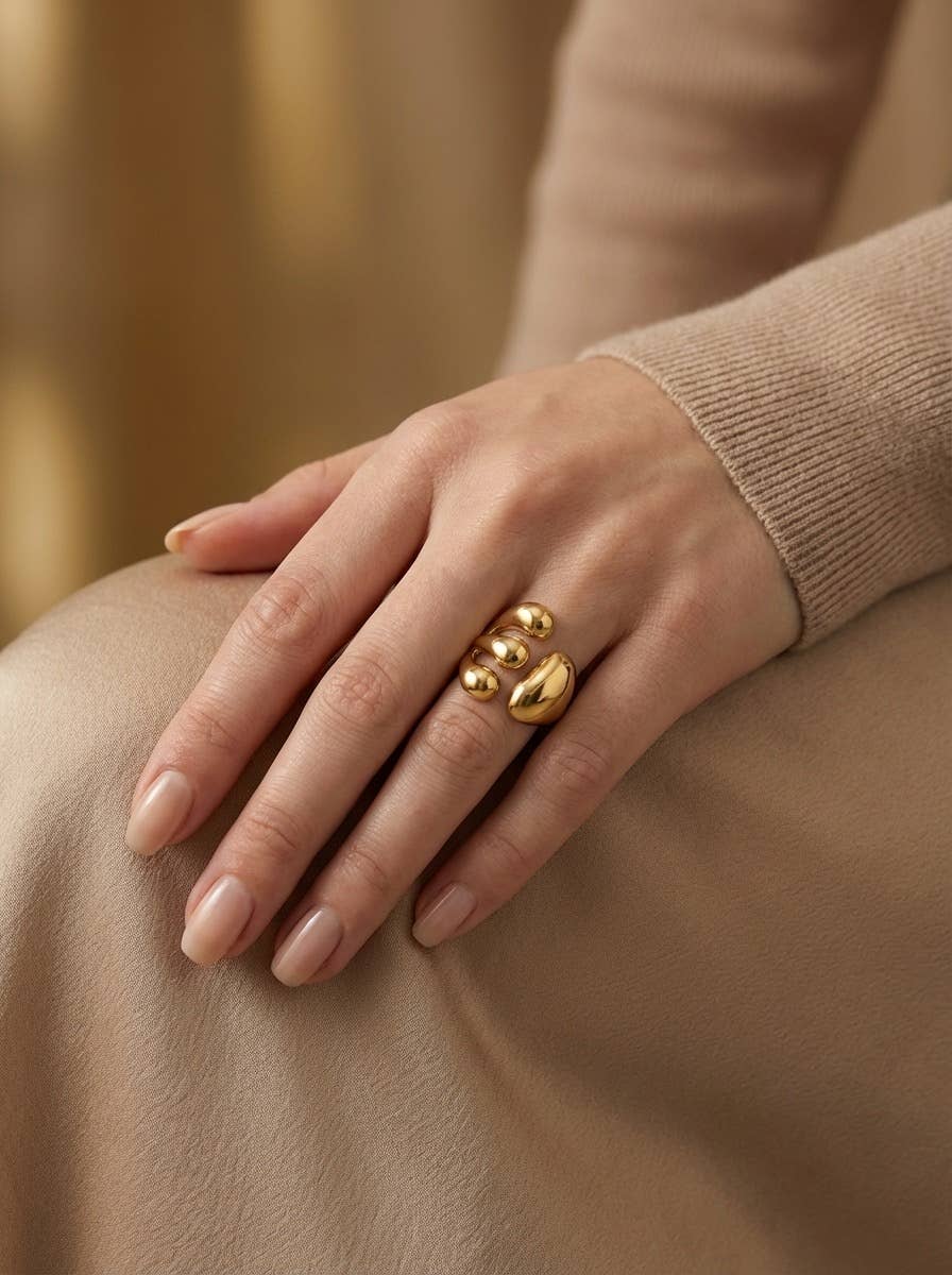 Bague en acier inoxydable EMILY