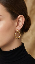 Boucles d'oreilles en acier inoxydable JULIE