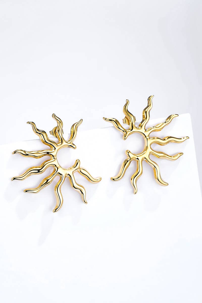 Boucles d'oreilles Soleil en acier inoxydable CAMILLE