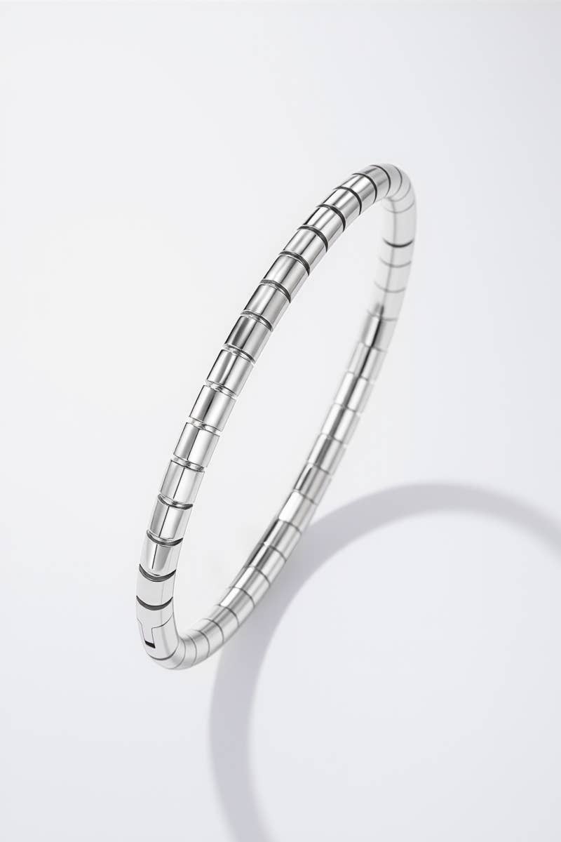 Bracelet jonc en acier inoxydable OLIVIA