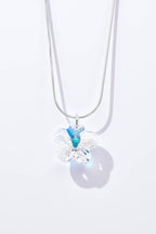Collier Fleur de Cristal en acier inoxydable SOPHIA