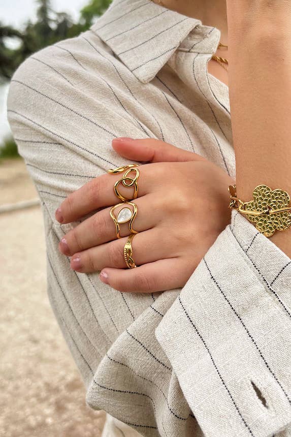 Bague en acier inoxydable MATHILDE