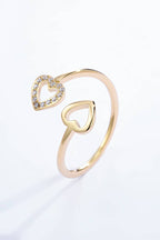 Bague cœur en acier inoxydable PAIGE