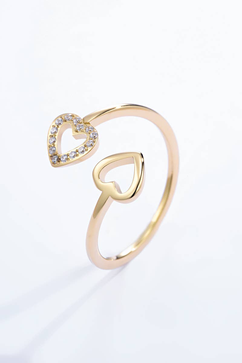 Bague cœur en acier inoxydable PAIGE