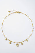 Collier breloques cœurs en acier inoxydable ZOÉ