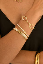 Bracelet jonc en acier inoxydable JUSTINE