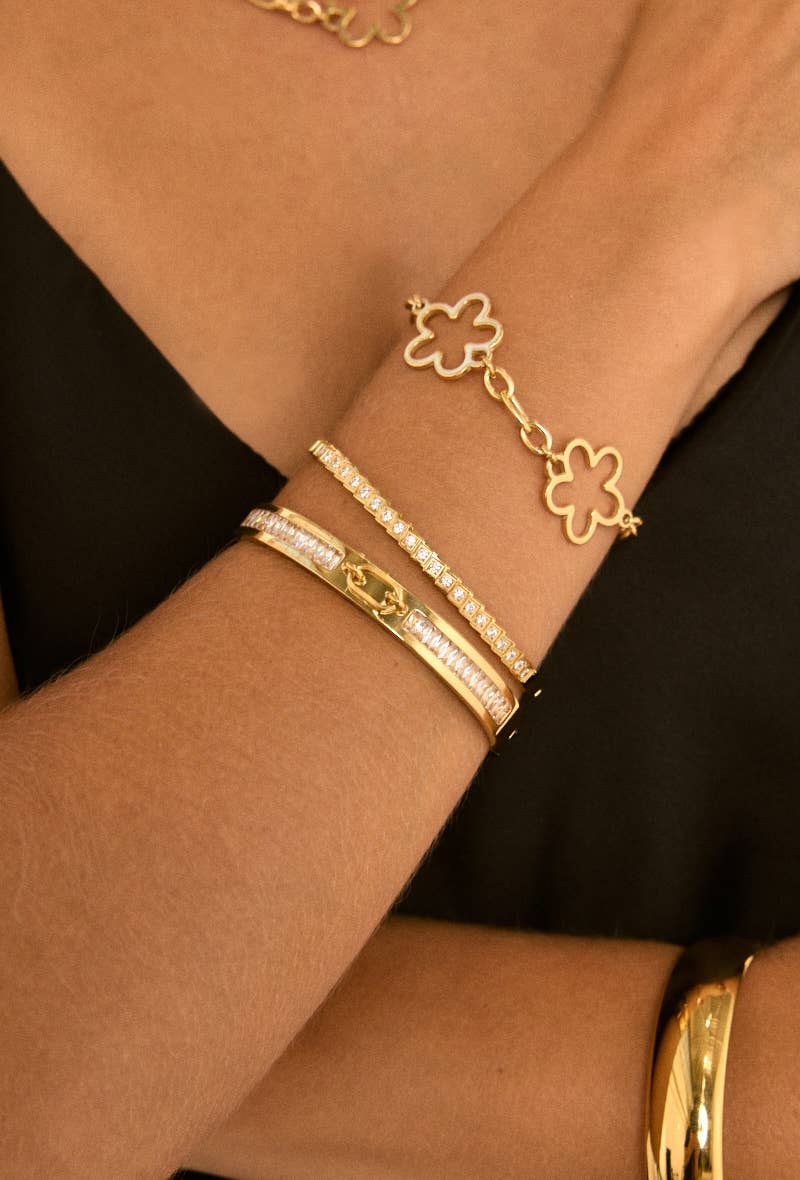 Bracelet jonc en acier inoxydable VICTORIA