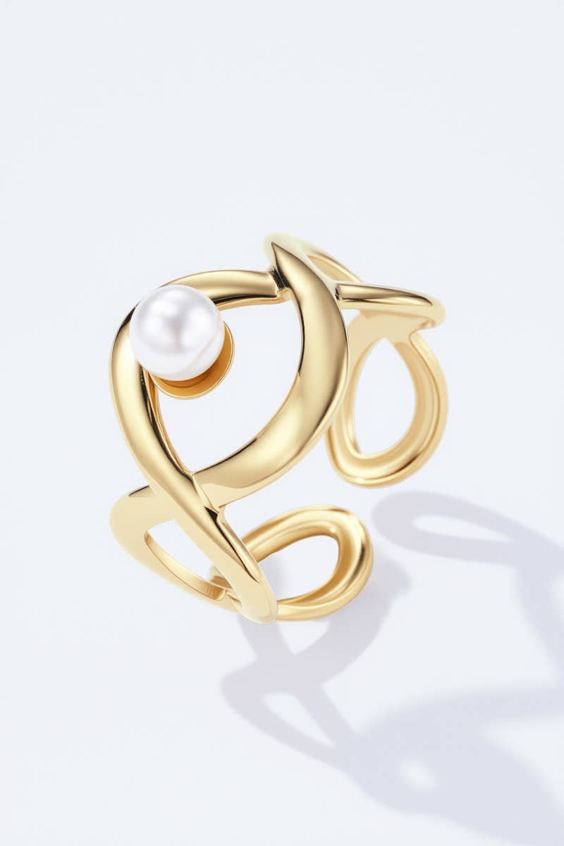 Bague en acier inoxydable LÉONIE