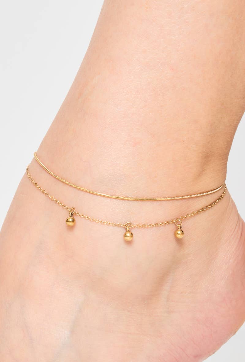 Chaîne de cheville en acier inoxydable DAISY