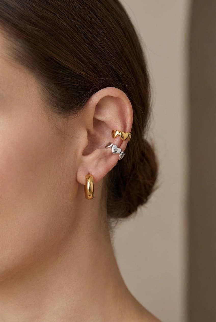Earcuffs en acier inoxydable CLARA