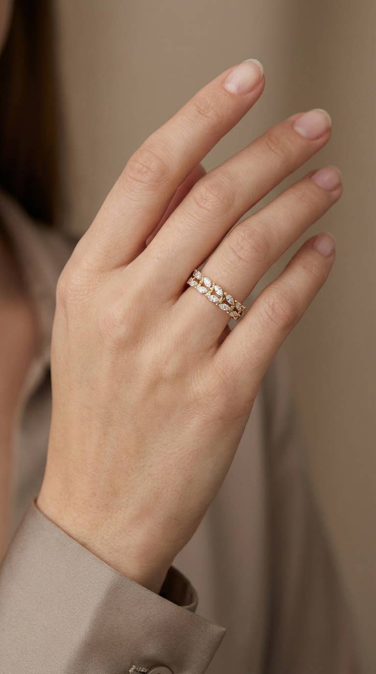 Bague en acier inoxydable SOPHIA