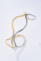 Bracelet jonc Ondulation Libre en acier inoxydable VIOLET