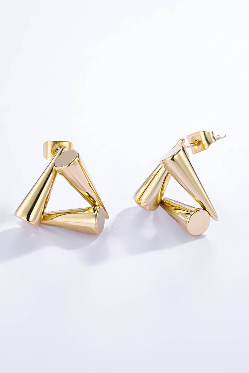 Boucles d'oreilles puces en acier inoxydable GRACE