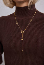 Collier Cœurs entrelacés en acier inoxydable ESTELLE
