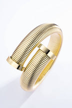 Bracelet jonc texturé en acier inoxydable FIONA