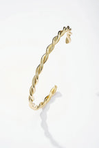 Bracelet manchette en acier inoxydable LÉA