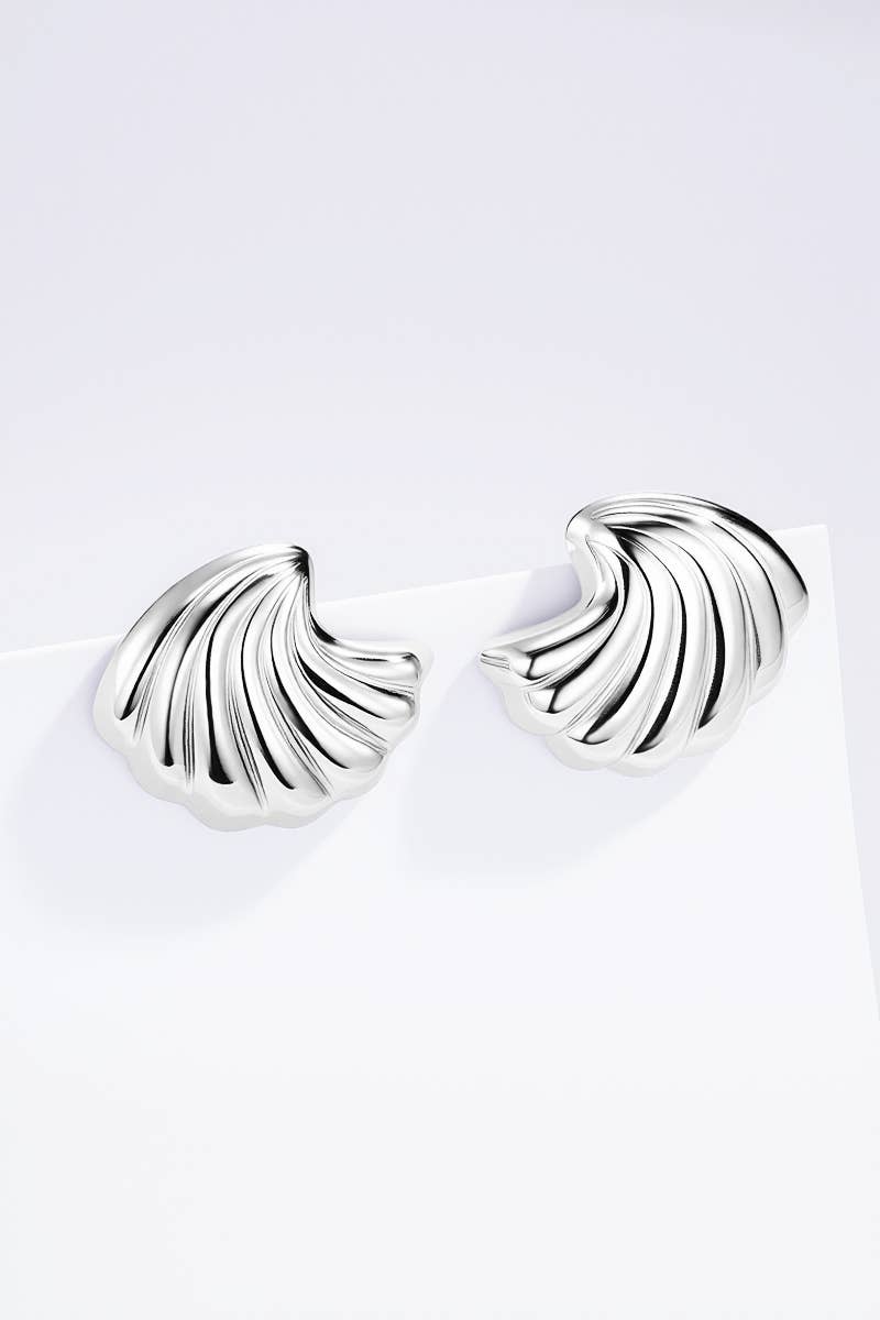 Boucles d'oreilles Coquillage Doré en acier inoxydable AURÉLIE