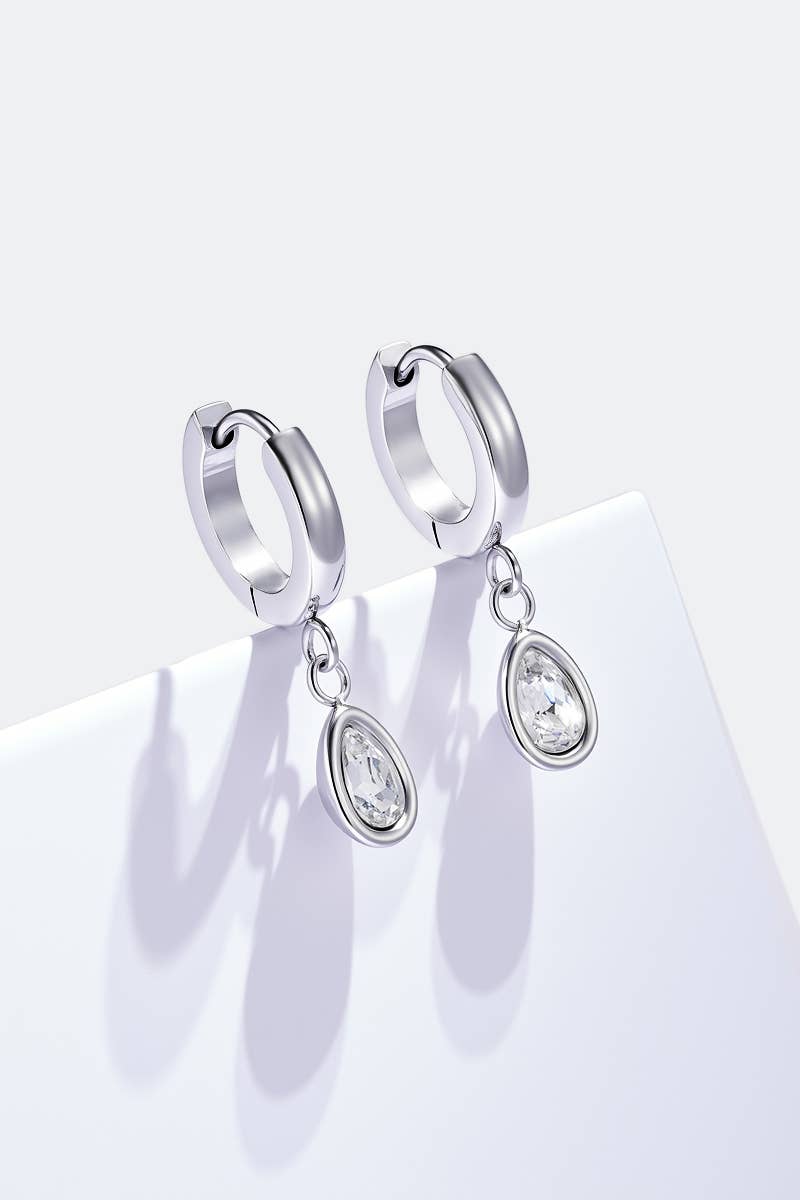 Boucles d'oreilles Goutte Précieuse en acier inoxydable ROXANE