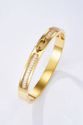 Bracelet jonc en acier inoxydable JUSTINE