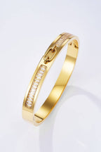 Bracelet jonc en acier inoxydable JUSTINE