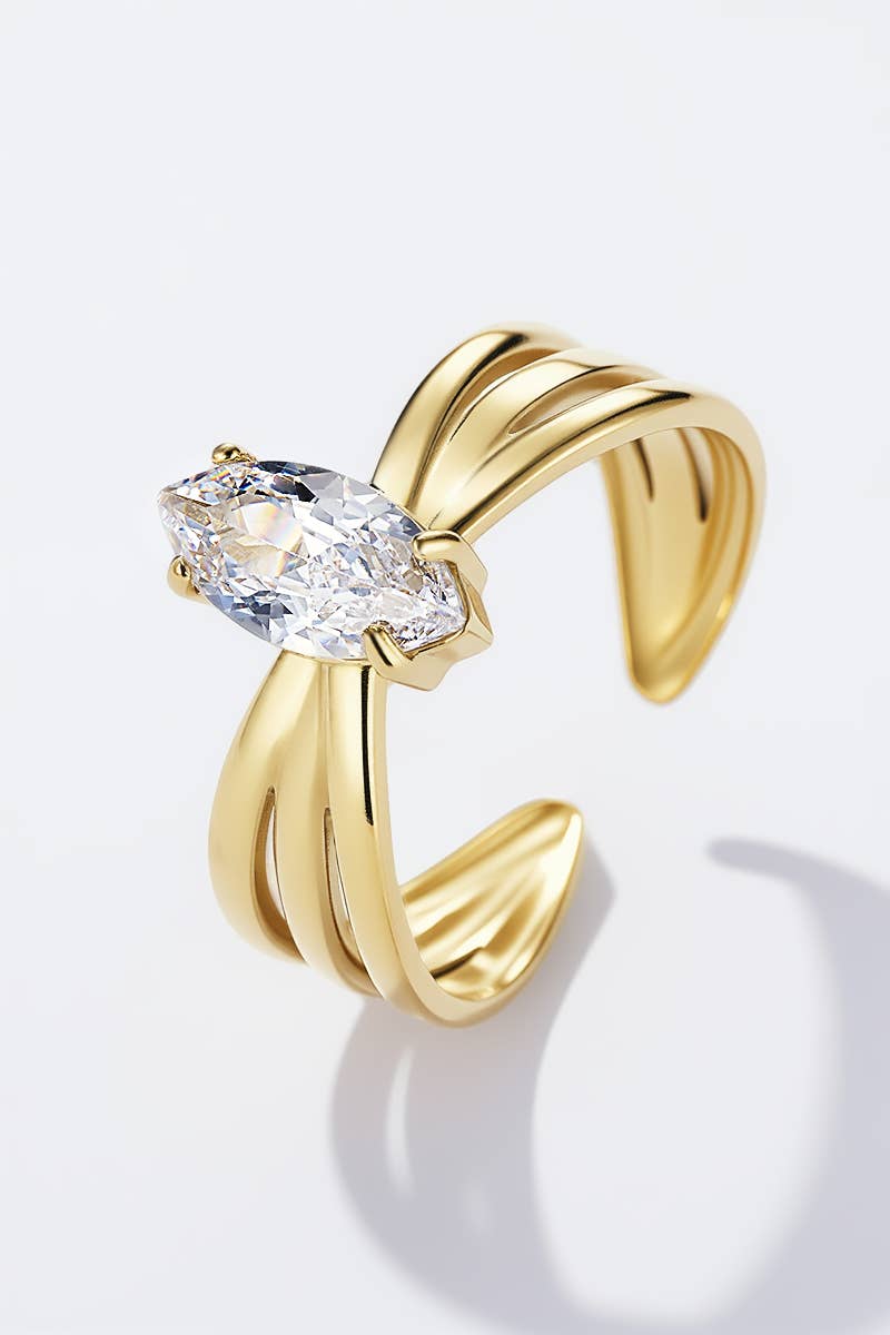 Bague en acier inoxydable DAISY