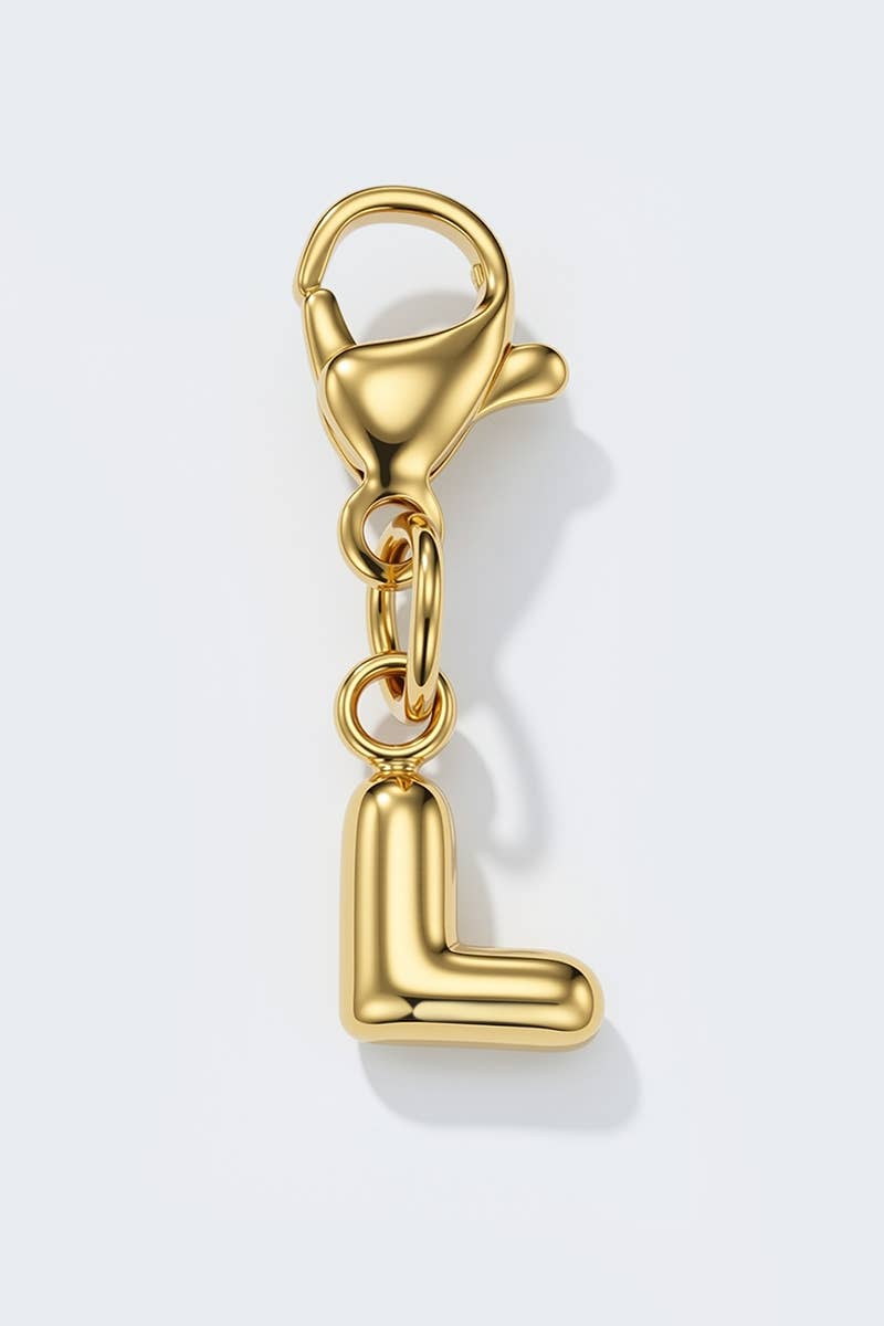 Charm alphabet en acier inoxydable
