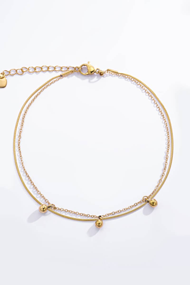 Chaîne de cheville en acier inoxydable DAISY