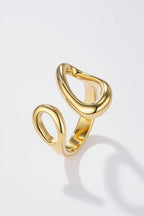 Bague ovale asymétrique en acier inoxydable ADELE