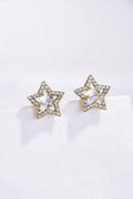 Boucles d'oreilles Étoile Scintillante en acier inoxydable ANNA
