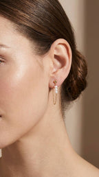 Boucles d'oreilles Perles Bohèmes en acier inoxydable VICTORIA