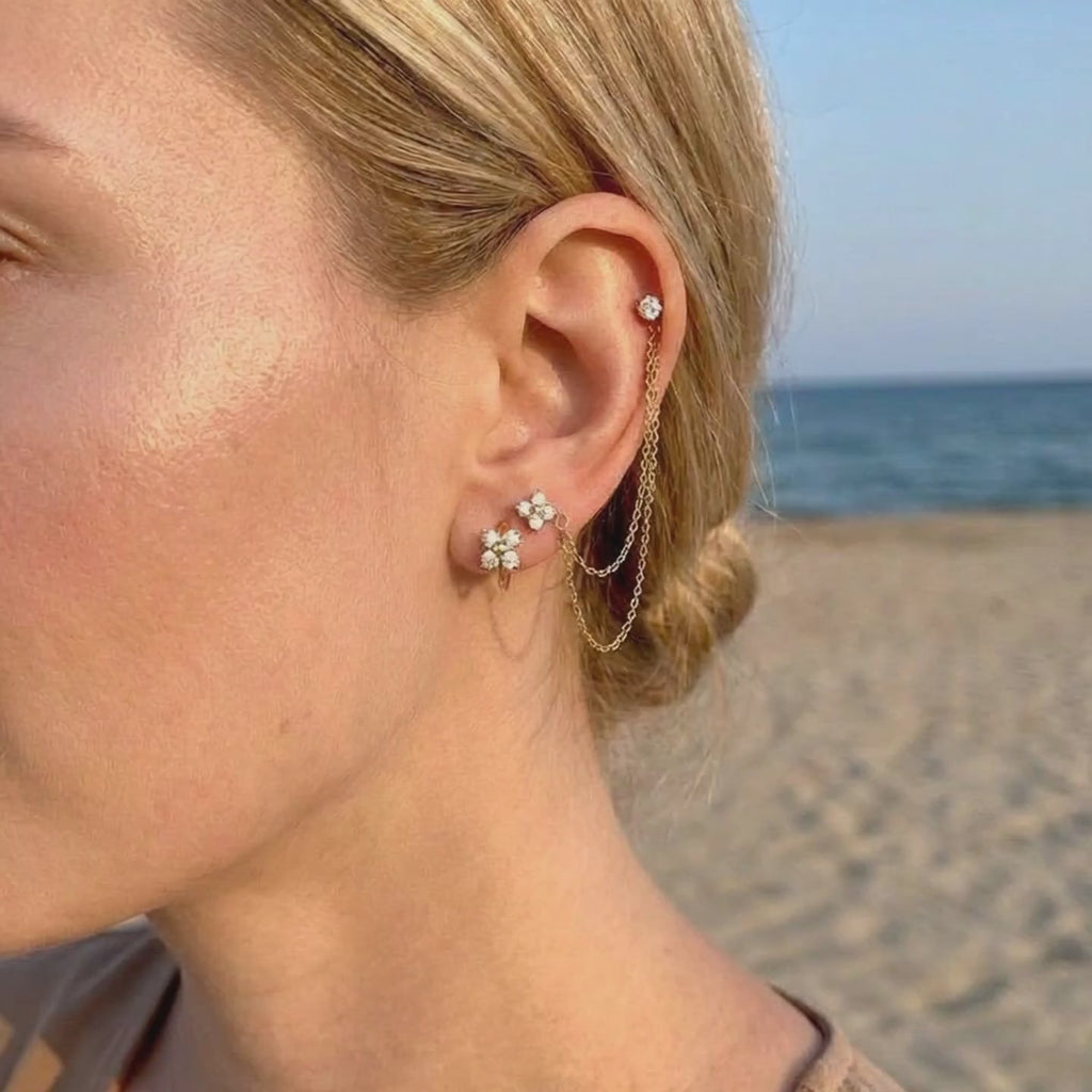 Boucle d'oreille en acier inoxydable MADISON